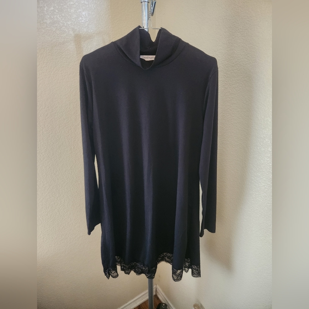 Leadingstar Black Long Sleeve Dress